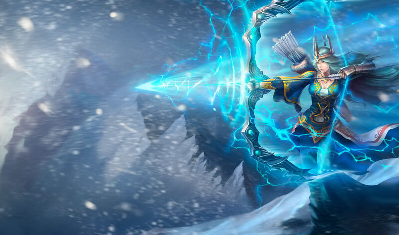 Female Archer with Lightning Bow