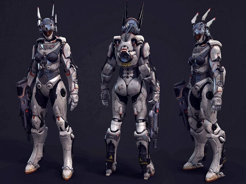 Female Armored Soldier