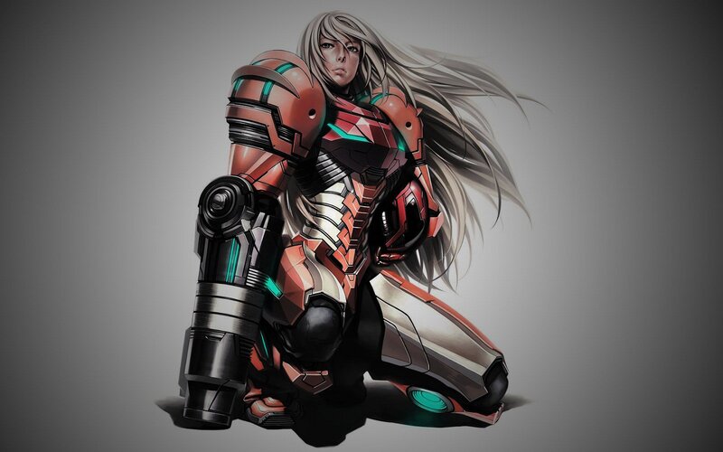 Female Armored Warrior — Red