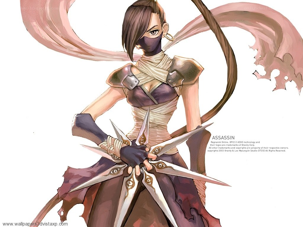 Female assassin character art
