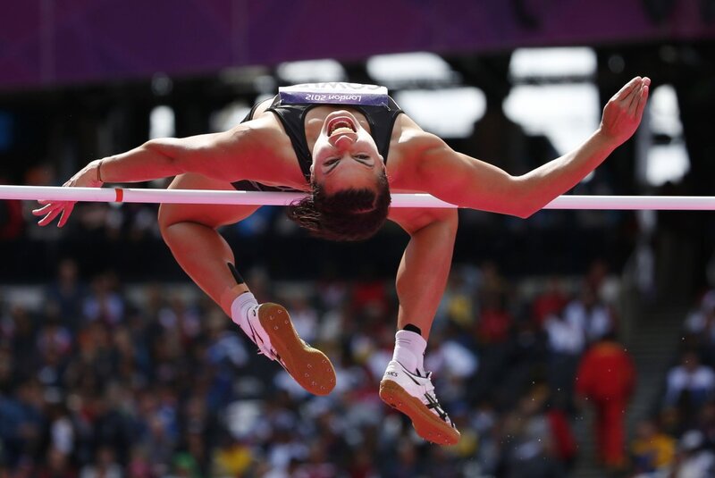 Female Athlete Clearing Bar