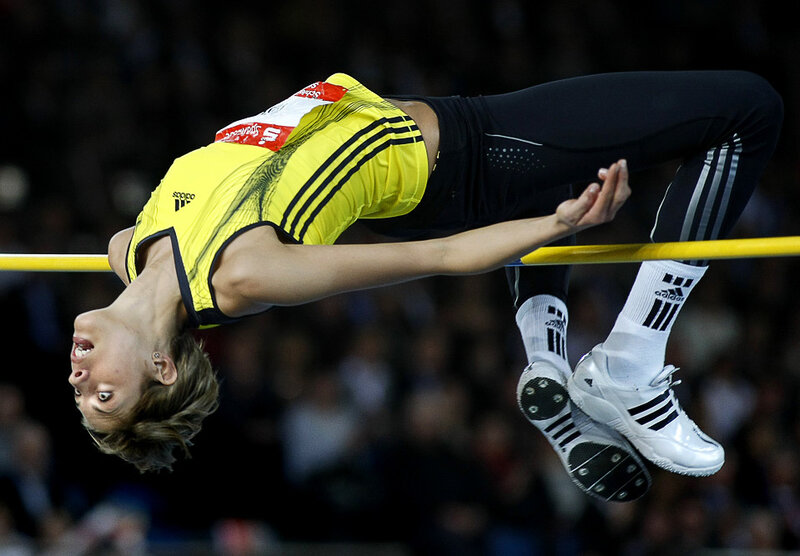 Female Athlete Jumping