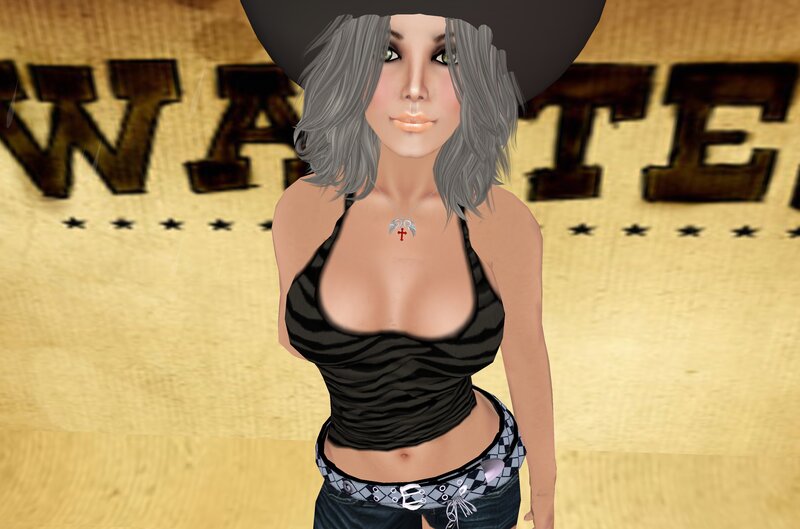 Female Avatar in Cowboy Hat