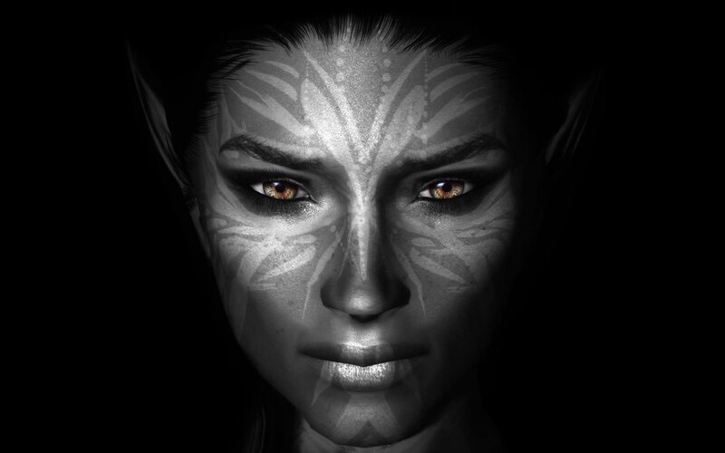 Female Avatar with Face Paint