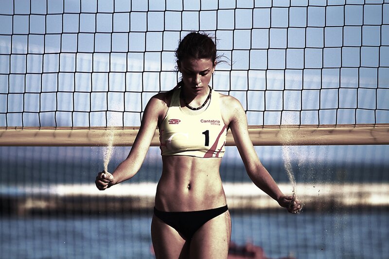 Female Beach Volleyball Player