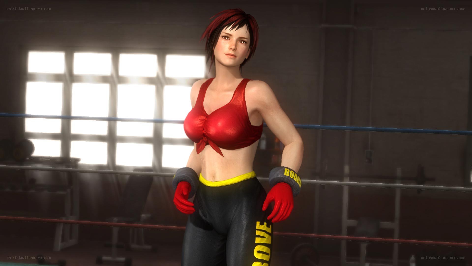 female boxer in ring
