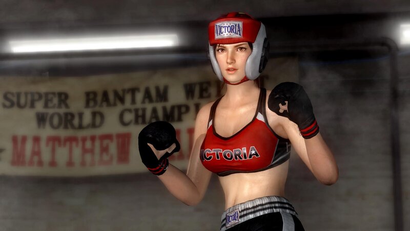 female boxer in training