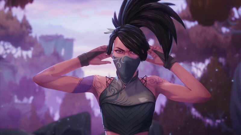 Female Character Adjusting Mask