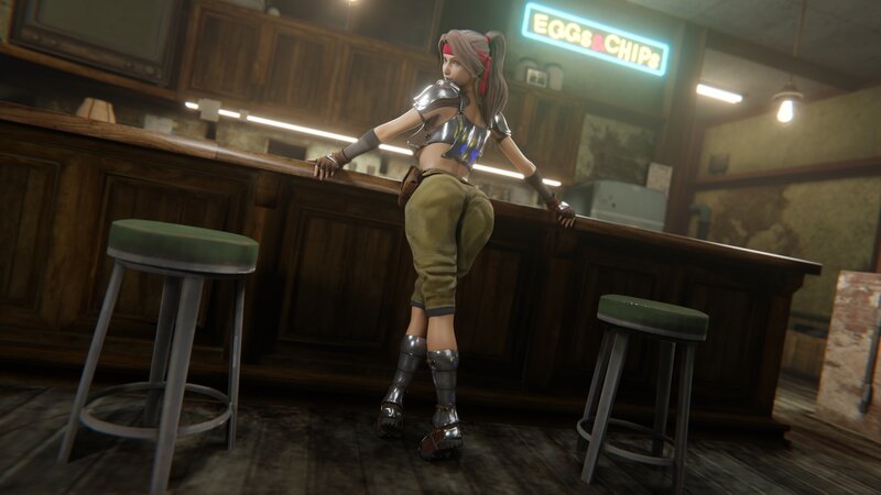 Female Character at Bar