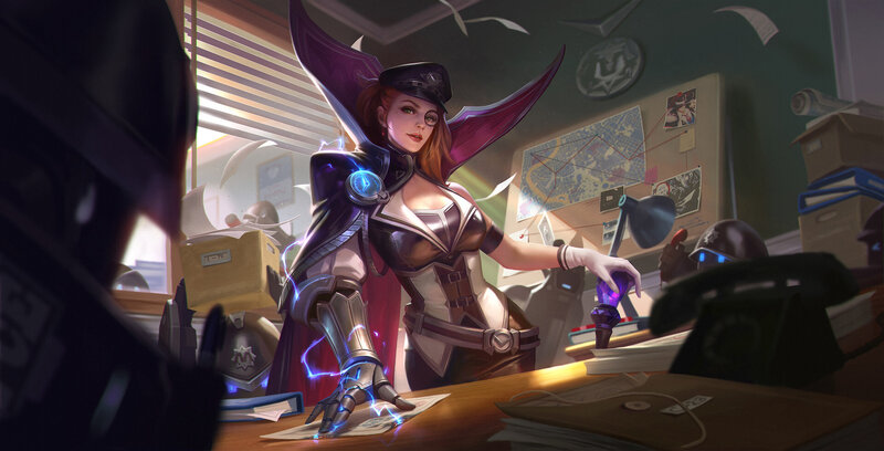 Female Character at Desk