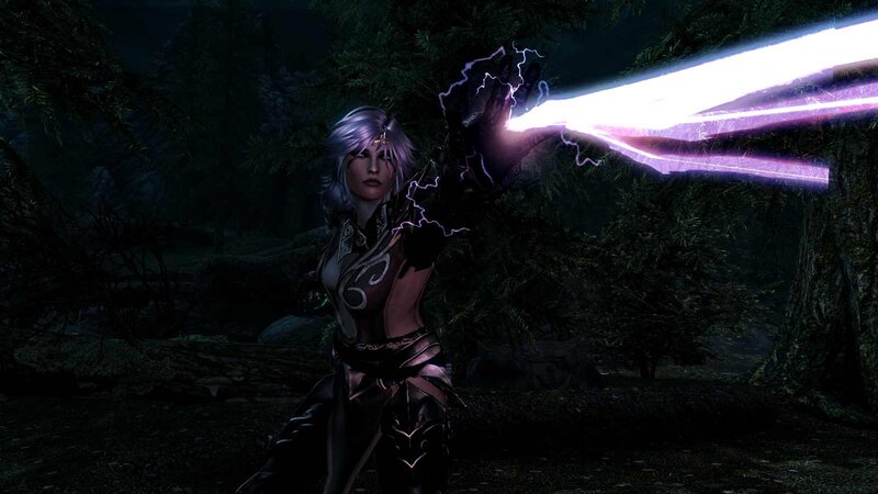 Female Character Casting Spell — Black, Dark