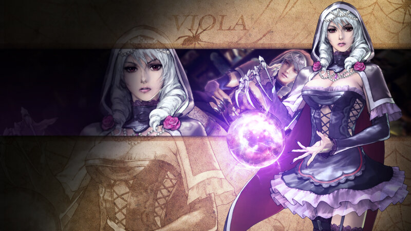 Female Character Casting Spell — Purple, Dramatic