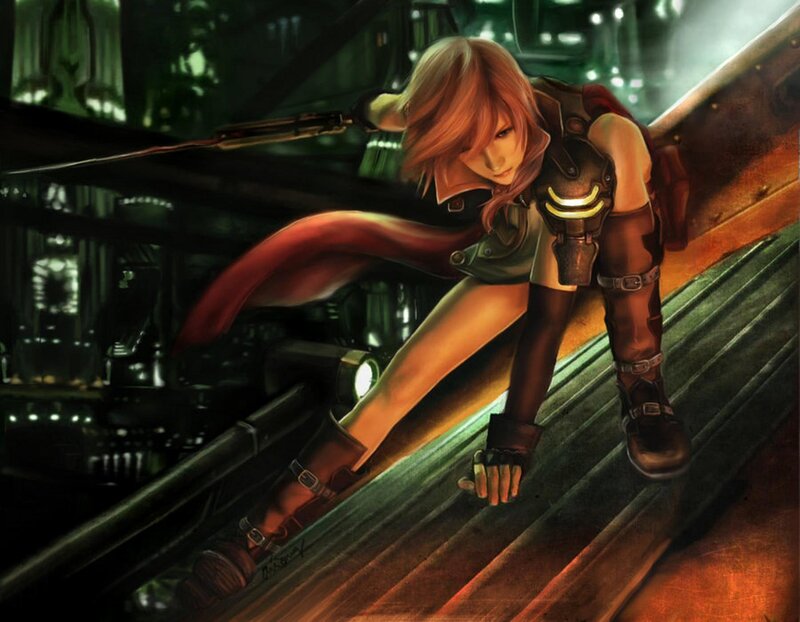 Female Character Climbing — Green