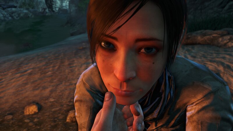 Female Character Close-up — Brown, Dramatic