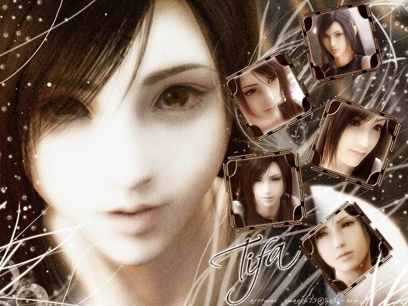 Female Character Collage — Brown