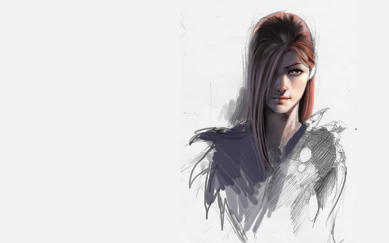 female character concept art