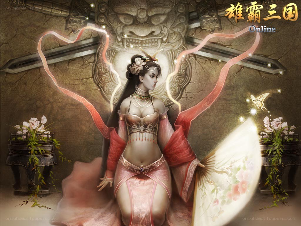 female character from game artwork