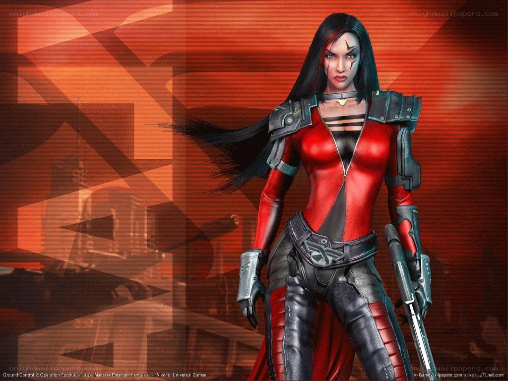 Female character from Ground Control 2