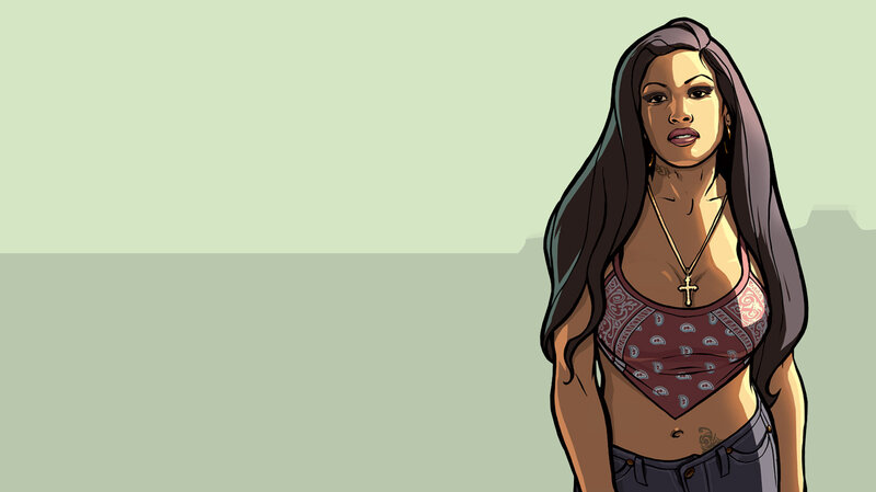 female character from video game