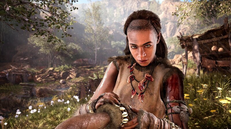 Female Character Holding Animal