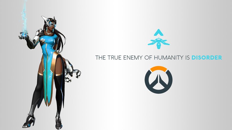 Female Character Holding Energy — Blue