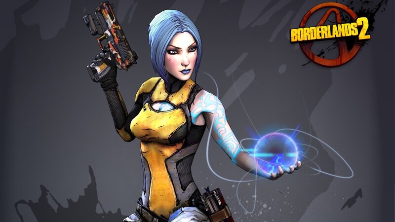 Female Character Holding Gun — Gray, Dramatic, Digital Art