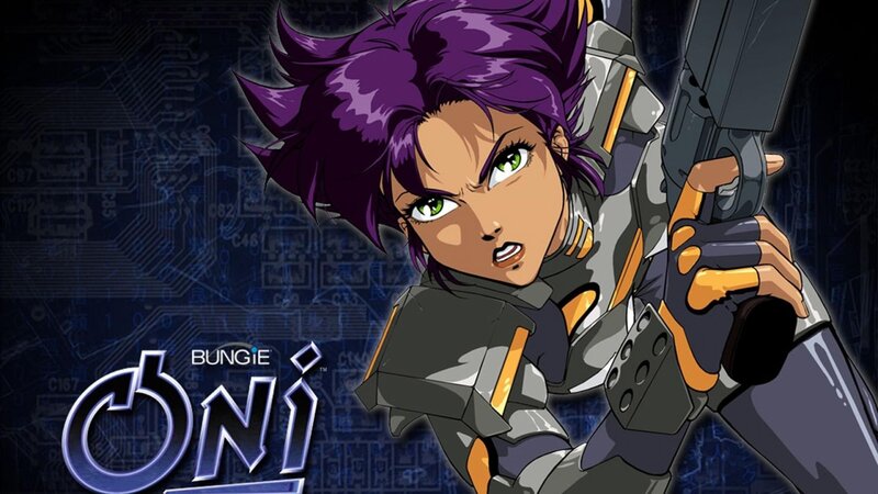 Female Character Holding Gun — Purple, Dramatic, Anime