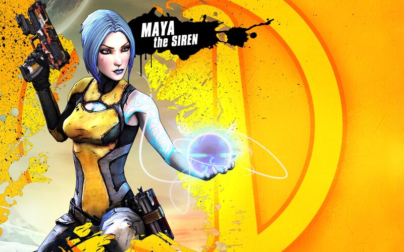 Female Character Holding Gun — Yellow, Dramatic, Digital Art