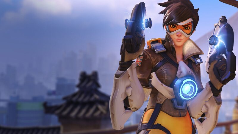 Female Character Holding Guns — Brown, Dramatic
