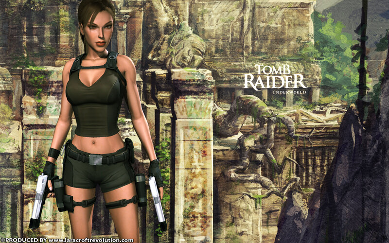 Female Character Holding Guns — Green, Adventurous