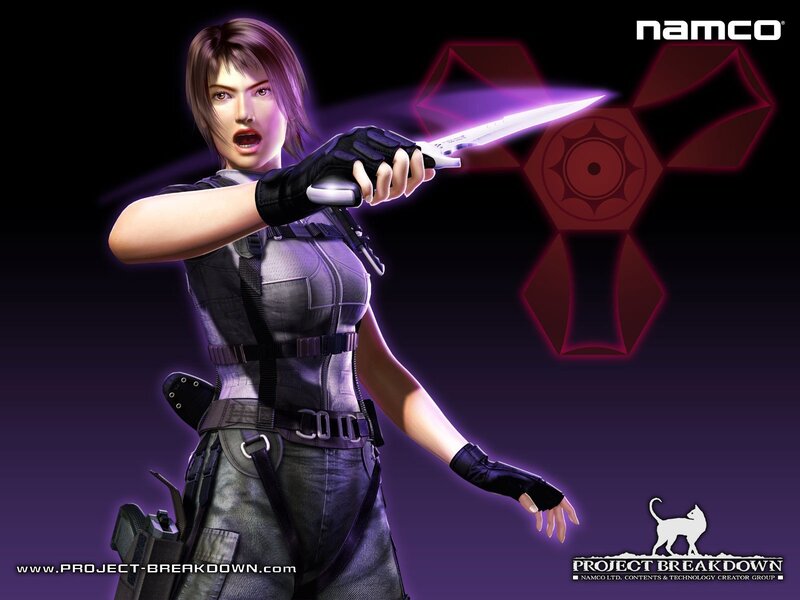 Female Character Holding Knife