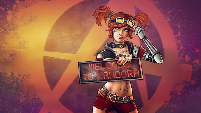 Female Character Holding Sign