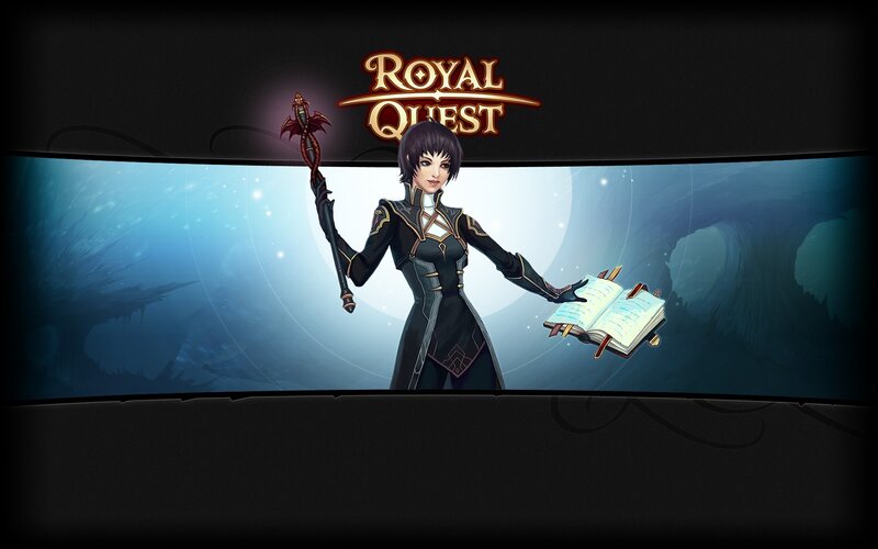 Female Character Holding Staff and Book