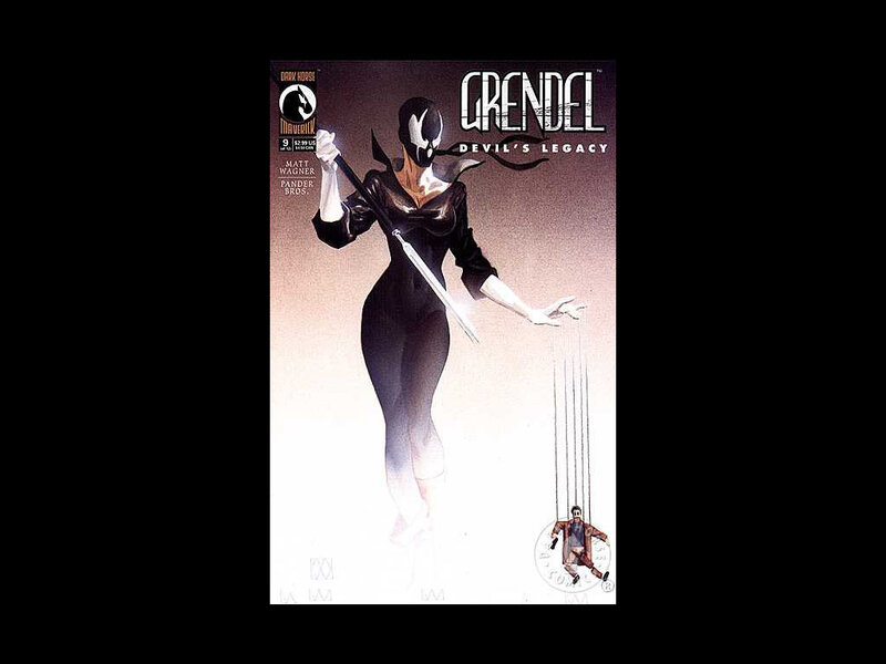 Female Character Holding Sword — Black