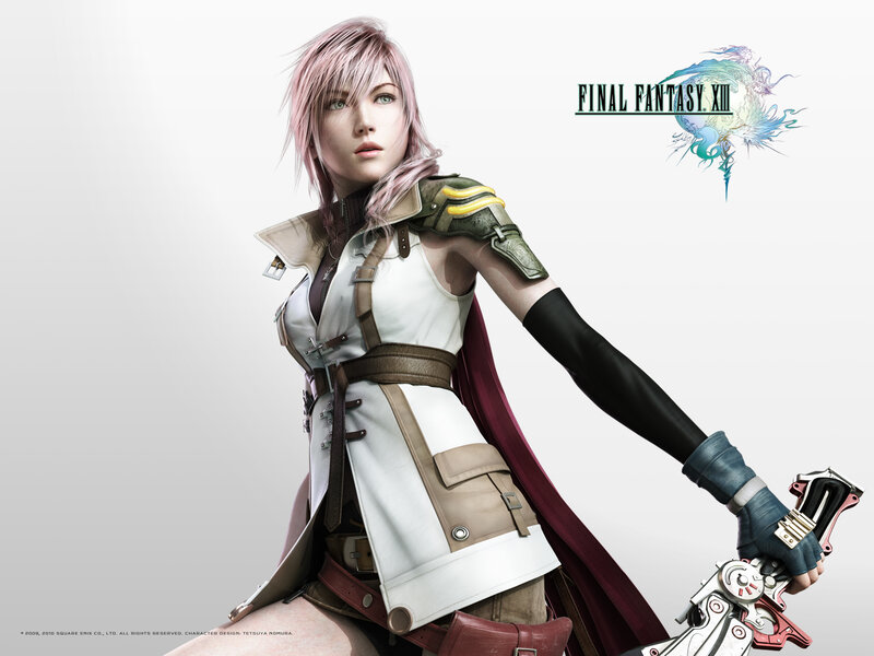Female Character Holding Sword — White