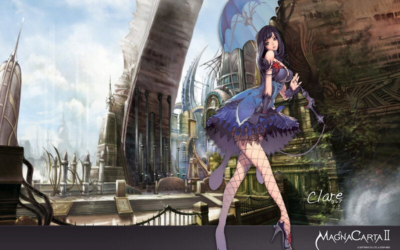 Female Character Holding Umbrella