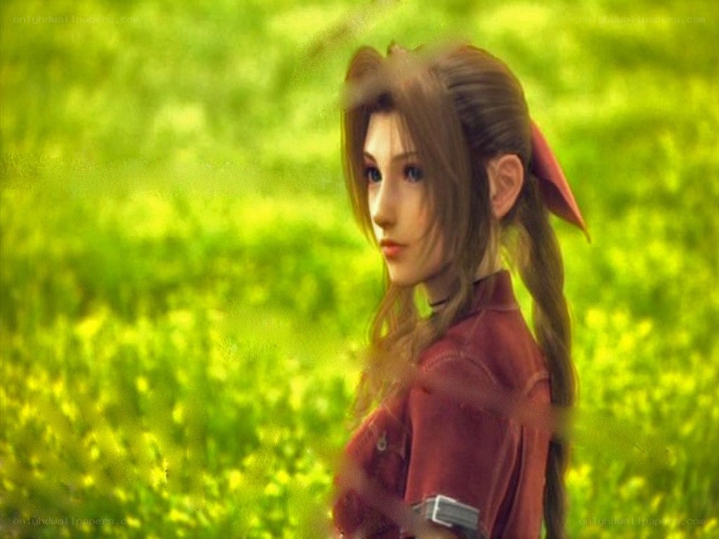 female character in a field