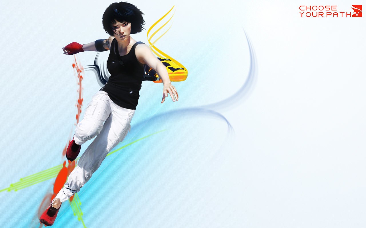 female character in action pose