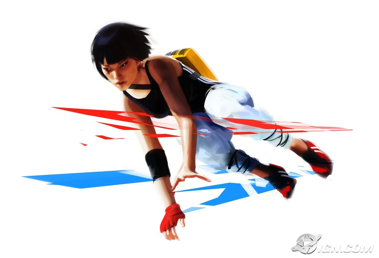 female character in action pose