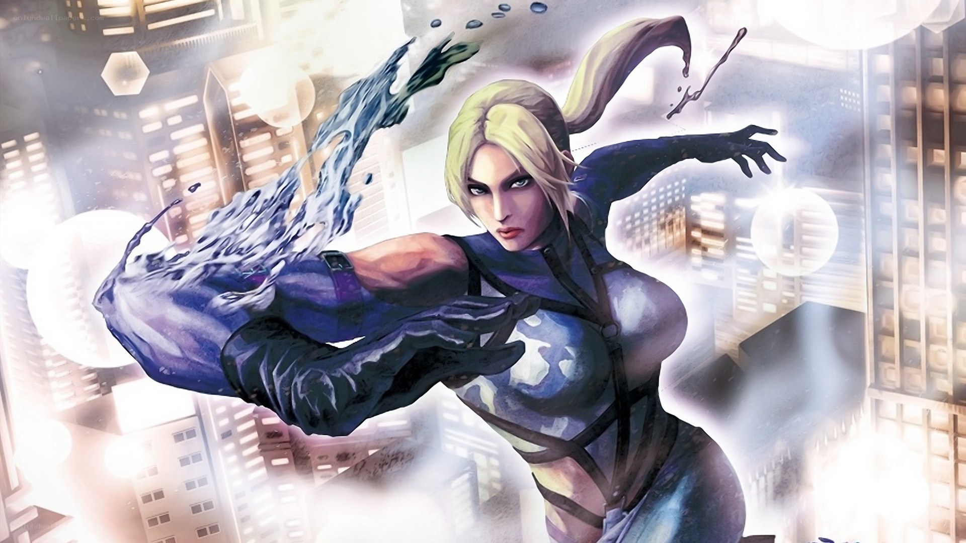 female character in action pose