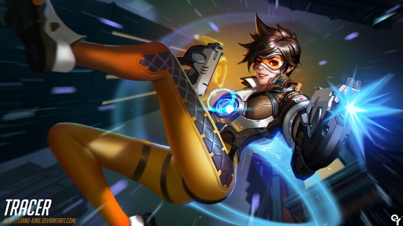 Female Character in Action — Yellow