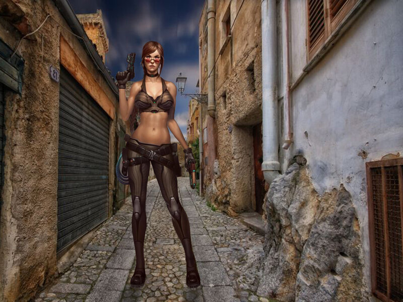 Female Character in Alley