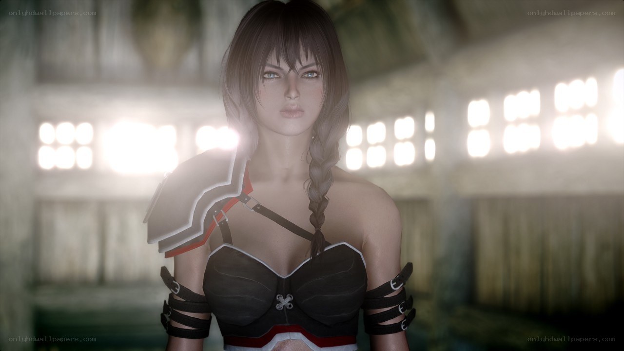 female character in armor