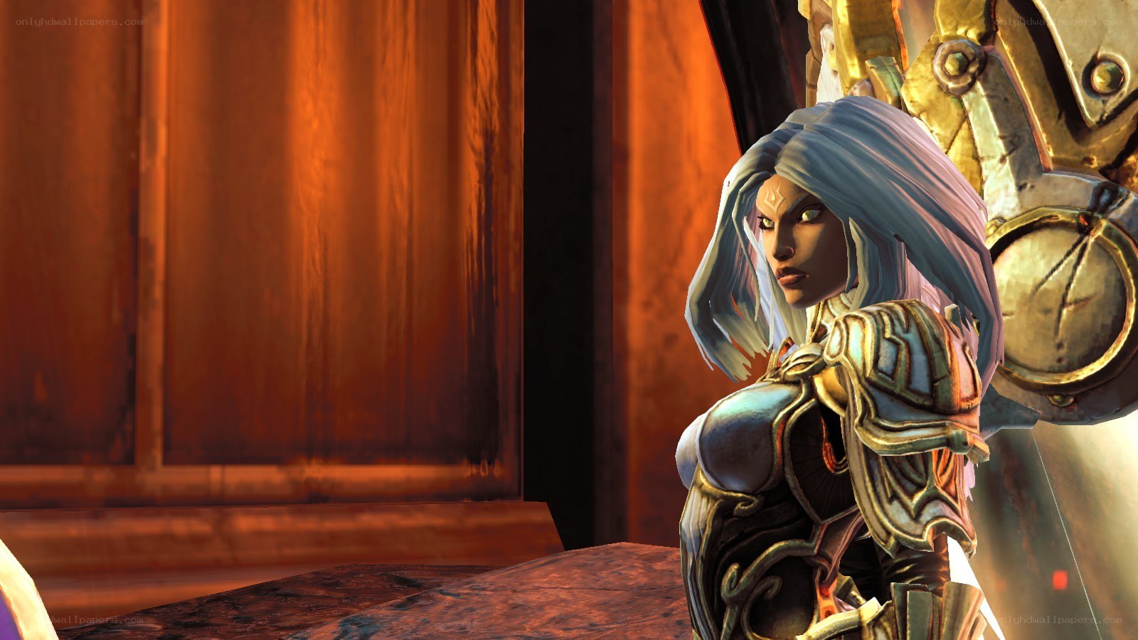 female character in armor