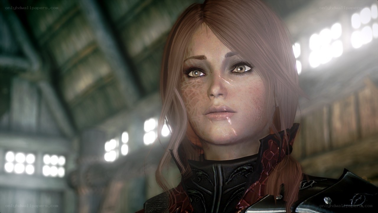 female character in armor