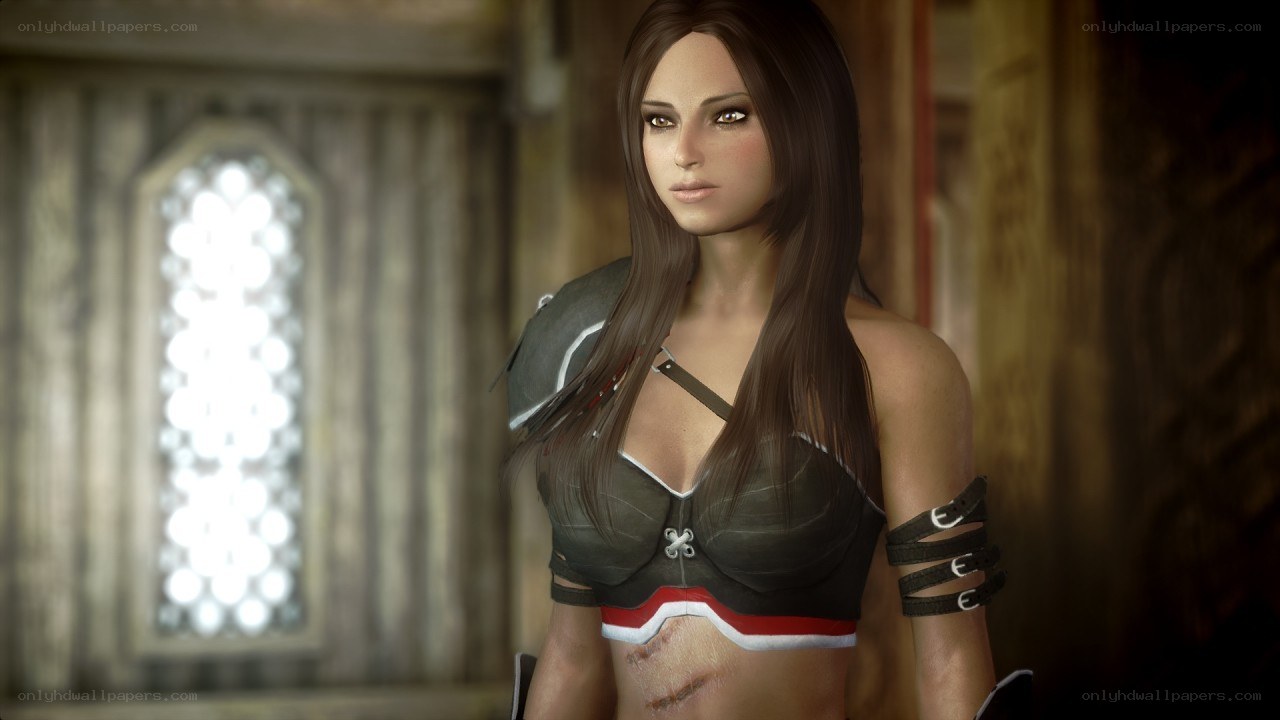 female character in armor