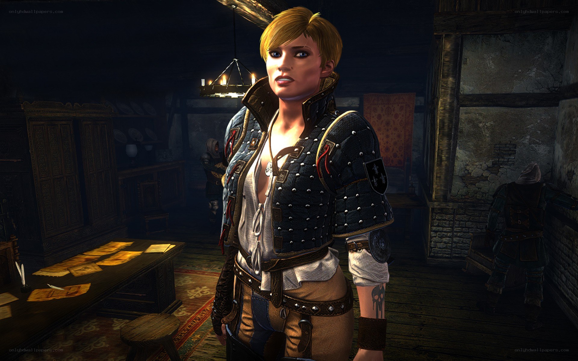 female character in armor