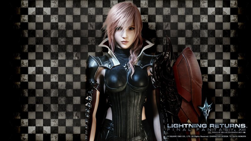 Female Character in Armor — Black, Dramatic, 3d Render, Shield