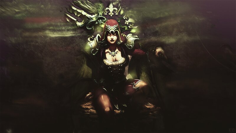 Female Character in Armor — Black, Dramatic, Digital Art, Crown