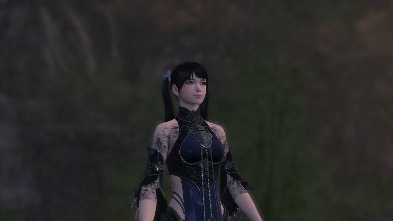 Female Character in Armor — Black, Neutral
